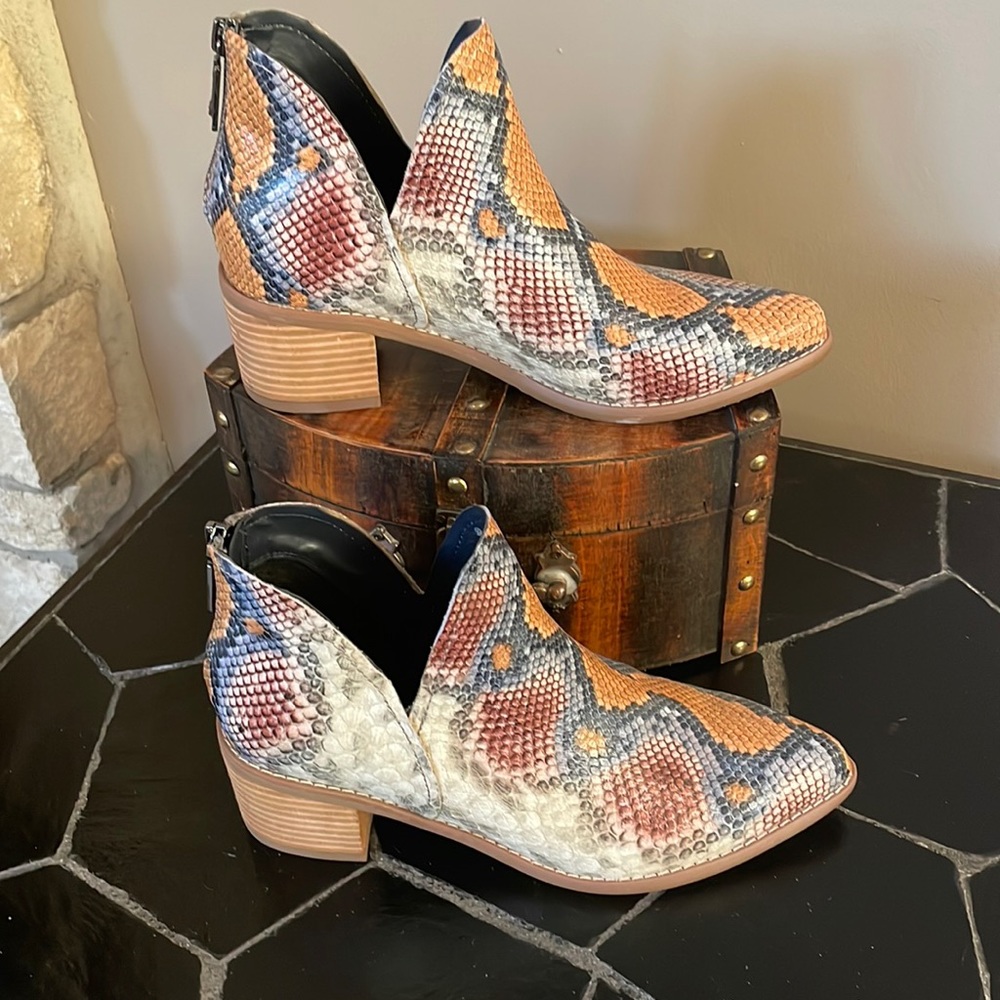 Blondo Snakeskin Waterproof booties